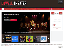 Tablet Screenshot of lowelltheater.com